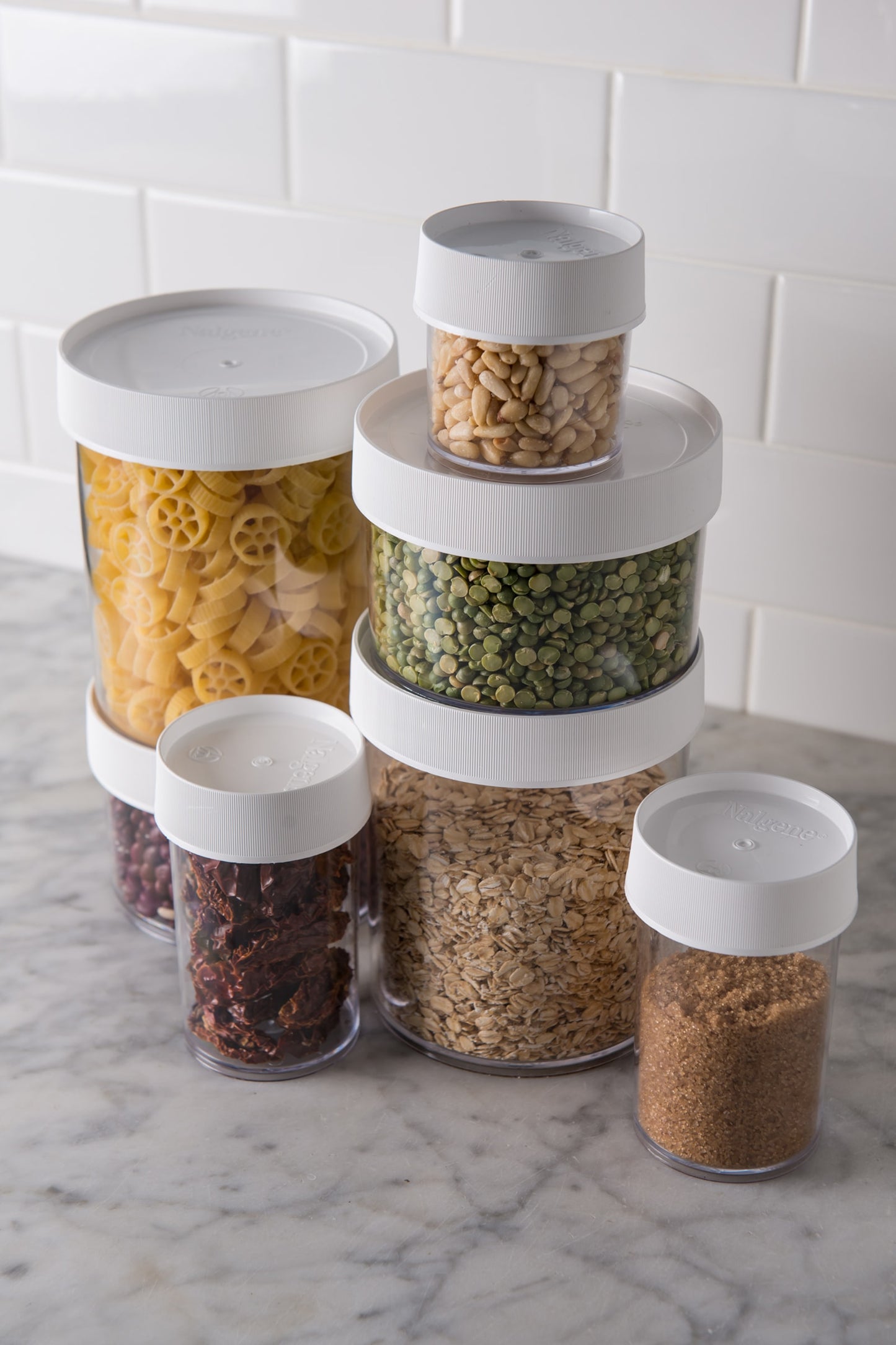 8oz Nalgene Stackable Storage Jars - Available in 4 sizes